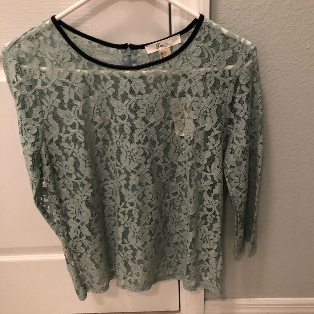 See through lace top